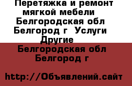 Перетяжка и ремонт мягкой мебели. - Белгородская обл., Белгород г. Услуги » Другие   . Белгородская обл.,Белгород г.